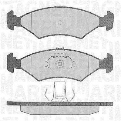 MAGNETI MARELLI Комплект тормозных колодок, дисковый тормоз 363916060248